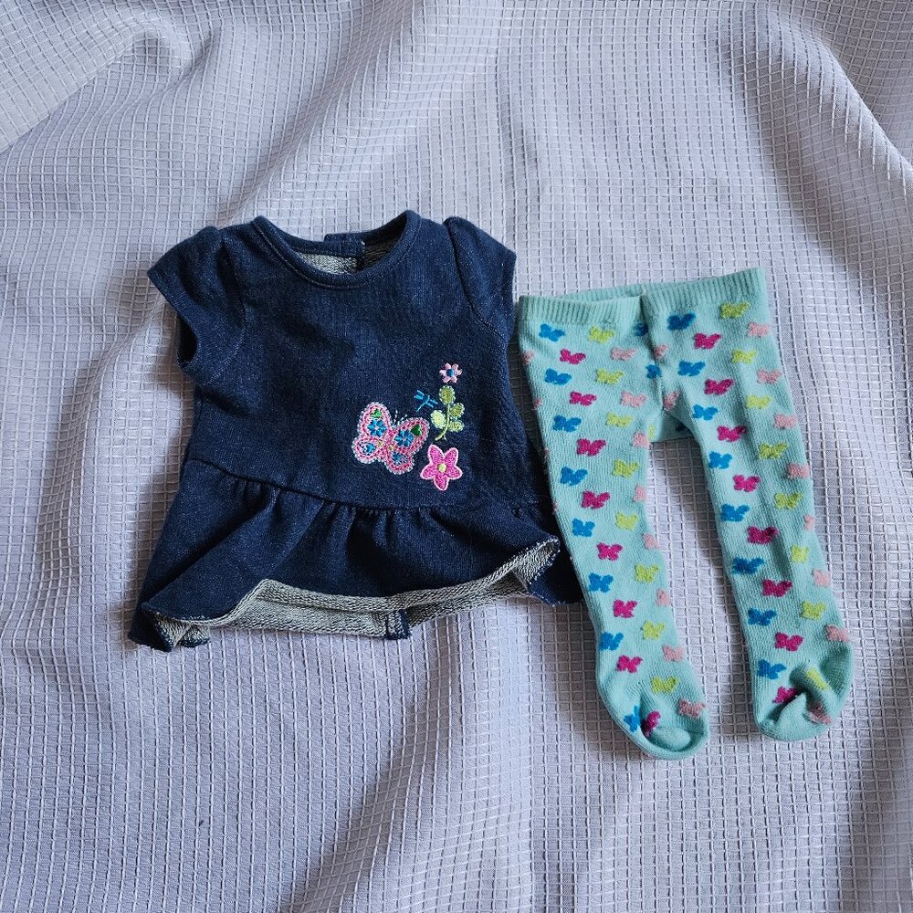 Butterfly meet outfit Bitty Baby Twins